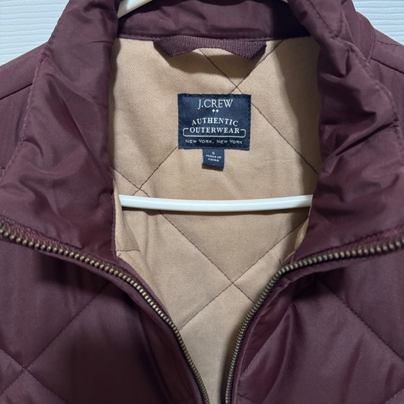 Men’s burgundy red quilted vest (Small) | J Crew - Picture 3 of 7